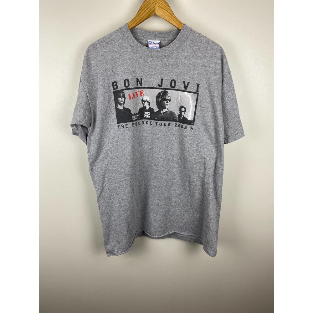 2003 - Bon Jovi Band The Bounce World Tour 2003 All Sport Heavyweight Tee - XL